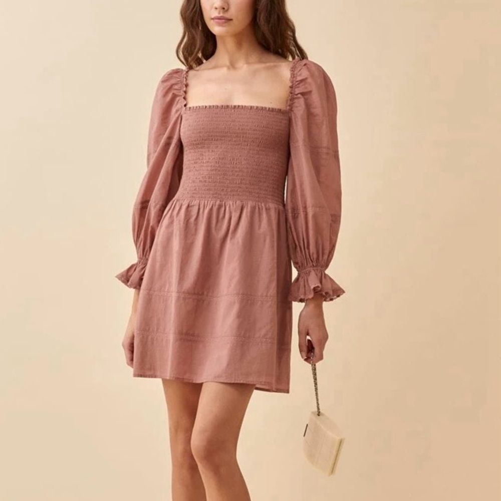 Reformation Dunes Linen Dress Size 6